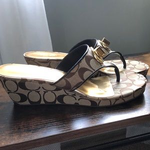 Coach Noble Monogram Wedges